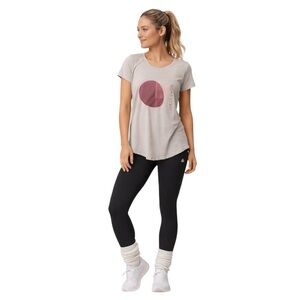 Lululemon Love Crew III Graphic Tee Misty Mocha Yoga Workout  Cotton T-Shirt